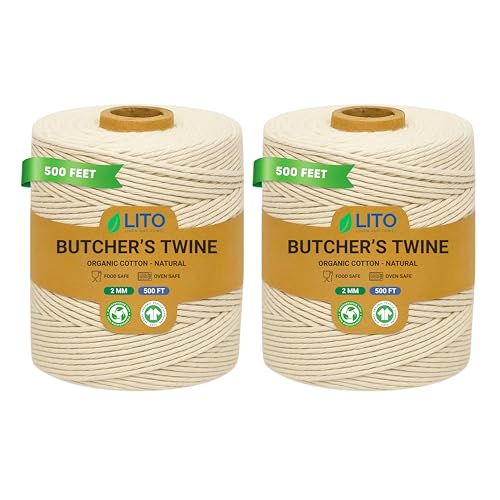 Organic Butcher’s Twine for Cooking & Trussing – 2mm Heavy-Duty