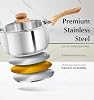 KOCH SYSTEME CS Stainless Steel Saucepan Set, 6 Piece Stainless Steel Pot 1QT & 2QT & 3QT with Heat-resistant Bakelite Handle, Tri-ply Base Pots, Sauce Pan Induction Ready, Pot Set 6PCS #1