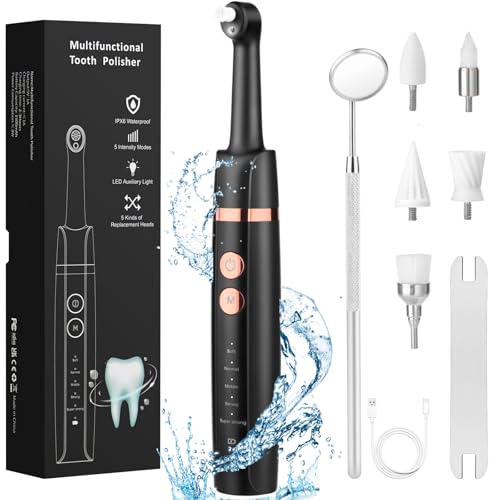 Kit de Blanchiment des Dents Blanchiment Dentaire Électrique Tartre Dentaire Nettoyage Polisseuse Dentaire Detartrage Dentaire Polissage Dentaire Electrique 5...
