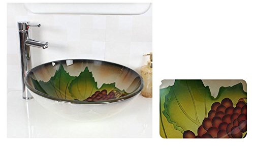 Lavabo de cristal templado rectangular FANGYAO sobre encimera 42cm 6