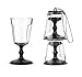 Kikkerland Portable Wine Glass, Stackable CompactTravel Glasses with Strap, Black, Set of 2