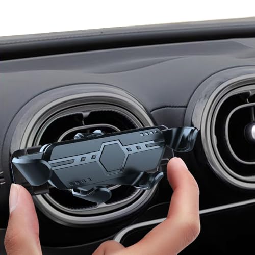 YIEDDE Support de téléphone rond pour grille d'aération de voiture Smart 453 451 MINI-Cooper, support de téléphone de voiture pour grille d'aération circulaire (Mercedes-Benz/Mini Cooper)