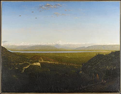 Peinture murale Vu de La Faucille de Théodore Rousseau en impression toile de haute qualité