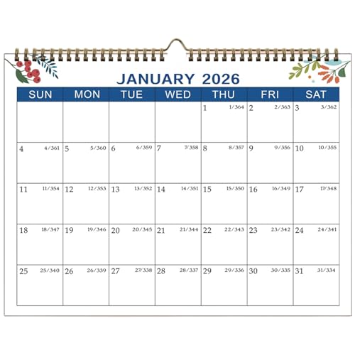 Calendario de escritorio 2025-2026 de 18 meses para organizar la oficina