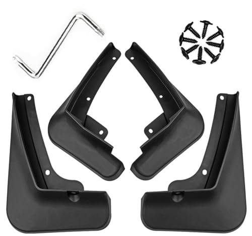 Image of Mud Flaps Mud Guards Fit for 2024- Cadillac XT4, Front & Rear Mud Splash Guards Accessories - 4 Pc, Black
