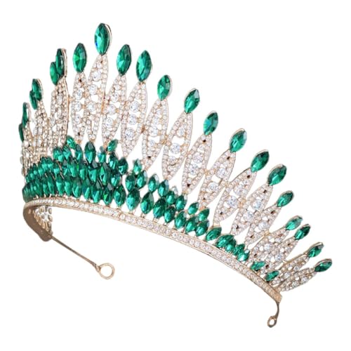 Tiara para boda de aleación de zinc con diseño único y acabado premium
