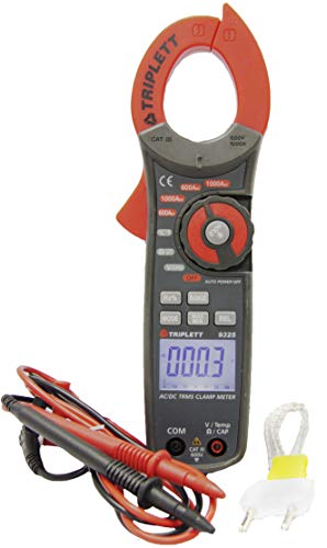 Image of Triplett 9325 True RMS 6000 Count Clamp-On Digital AC /DC Meter with Certificate of Calibration to NIST