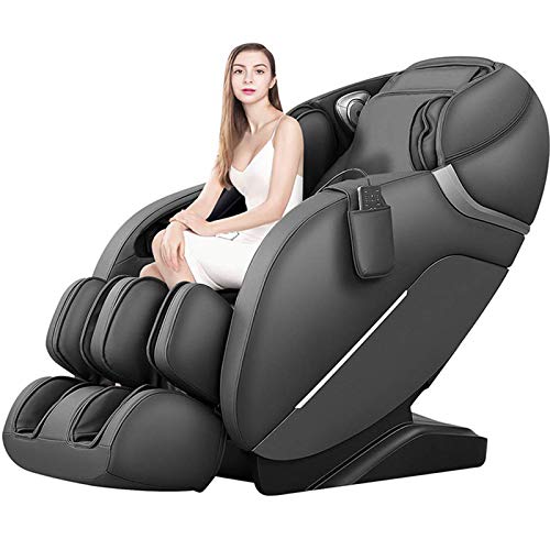 SL-Track-Massagestuhl-Liegestuhl, Ganzkörper-Massagestuhl mit Yoga-Stretch, Zero-Gravity, Bluetooth-Lautsprecher, Airbags und thailändische