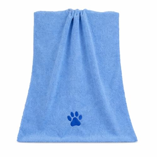 OSUD Serviette Chien & Chat Microfibre Ultra Absorbante – Séchage Rapide – Plusieurs Tailles – Idéale Toilettage & Bain