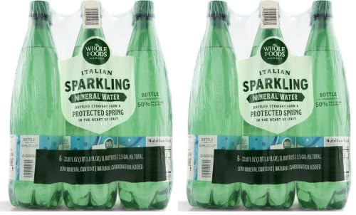 Whole Foods Market, Italian Sparkling Mineral Water 12 Pack, 33.8 Fl Oz