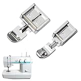 2 Stück Reißverschlussfuß Für Brother,Set Mit 2 Schmalen Universal-Clips,Reißverschlussfuß Set Für Nähmaschinen,Universal Dünner Nähfuß Kompatibel Mit Singer Brother Janome Nähmaschine