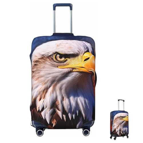 Luggage Cover Washable Elastic Suitcase Covers Bald Eagle Travel Baggage Cover Fashion Anti-scratch Suitcase Protector Decoraitve Covers Fits 18-32 Inch Luggages Large