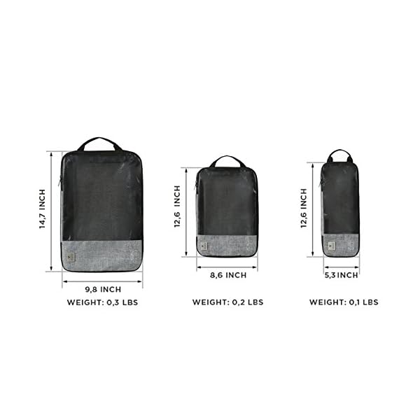 VASCO Compression Packing Cubes for Travel
