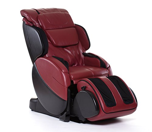 Human Touch Bali Full Body Stretch and Massage Chair | Advanced 3D Rollers | LCD Easy Remote | Cloud Touch | Relaxation to Recovery Modes | Red