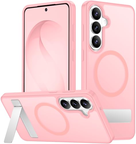 Image of SPIDERCASE Magnetic for Samsung Galaxy S26 Plus Case, with [3 Stand Ways][ Military Grade Drop Protection] with Invisible Stand Shockproof Slim Case for Samsung Galaxy S26 Plus 6.7 inch, Pink