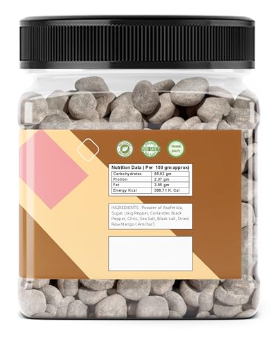 Image of KITCHEN JUNGLE Hing Peda Digestive Churan Goli | After Meal Mouth Freshener Candy | Traditional Pachak Tablets | Hing Flavored Candy | Travel Friendly Jar Pack (350g Pack 2)