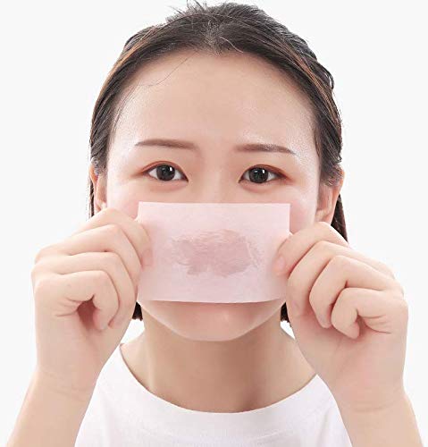 JQYXSS 200 Sheets Translucent Oil Blotting Paper Sheets for Facial Skin Care and Travel Supplies