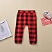 Baby Boy Half Birthday Outfit, Infant Buffalo Plaid Gentlemen Romper Bodysuit for 1/2 Birthday Party Cake Smash Clothes (Red, Medium)