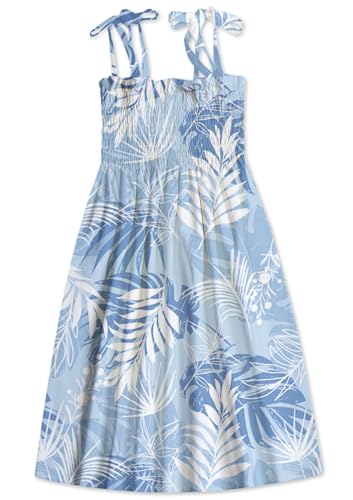 Image of SANGTREE Girls' Women's Summer Sundress Casual Smocked Floral Beach Holiday Dress, 18 Month - XL