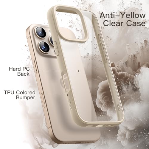 Image of JETech Case for iPhone 16 Pro, Desert Titanium