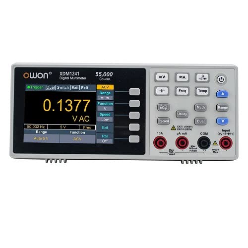 See full amazon price history chart for OWON XDM1241 TRMS 4½ Digit Benchtop Multimeter battery powered with USB Interface OWON XDM1241 TRMS 4½ Digit Benchtop Multimeter battery powered with USB Interface (B0C6FHTX21) Amazon Price History, Amazon Price Tracker