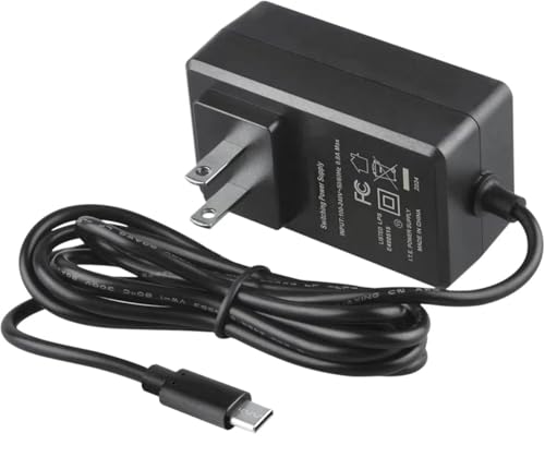 Cargador USB-C de 5 V para masajeador eléctrico de tejidos profundos SiaaSoo ZoserX, adaptador de corriente CC 5 V con cable tipo C