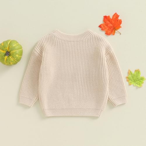 Baby Fall Winter Clothes Toddler Boy Girl Halloween Sweater Pumpkin Long Sleeve Crewneck Pullover Knit Sweatshirt3