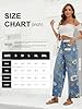 Women's High Waist Wide Leg Floral Printed Jeans V... #5