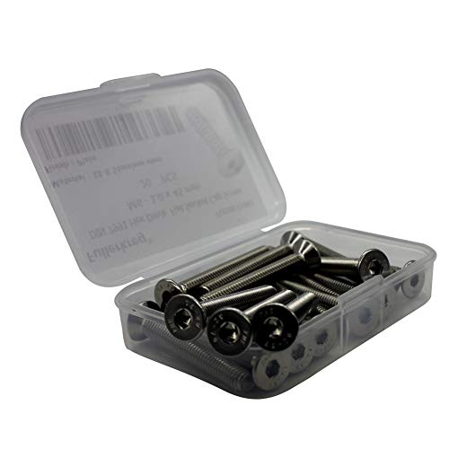 Image of Fullerkreg 18-8 Stainless Steel Hex Drive Flat Head Screw M5 x 0.8 mm Thread, 50 mm Long,Packs of 25