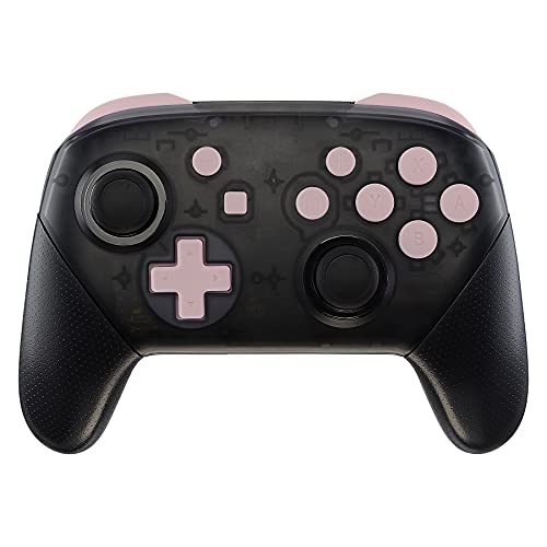 eXtremeRate Cherry Blossoms Pink Repair ABXY D-pad ZR ZL L R Keys for Nintendo Switch Pro Controller, DIY Replacement Full Set Keys with Tools for Nintendo Switch Pro - Controller NOT Included
