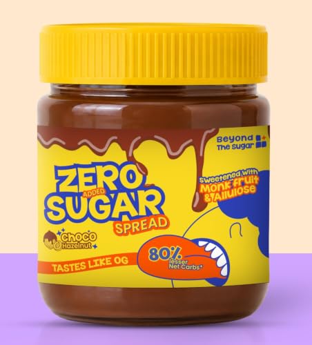 Image of Beyond The Sugar Chocolate Hazelnut Spread | No Palm Oil | No Added Sugar | Contain Monk Fruit & Allulose | No Artificial Flavors /Preservatives | 300G