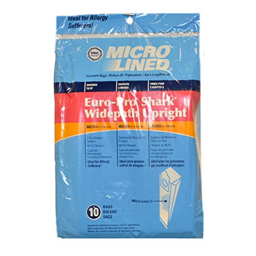 Euro-Pro, Upright Vacuum Cleaner 10 Pk Micro Lined Paper Bags # 471534