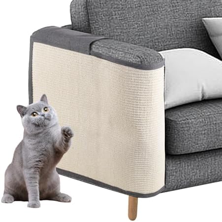 Rascador para Gatos Sofa, Protector Esquina Sofa Gatos - Sisal Resistente al Desgaste - para el Lado Derecho del sofá 50 x 70cm
