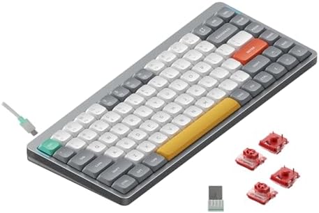 Amazon.com: nuphy Air75 V2 Portable 75% Mechanical Keyboard 