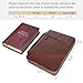 Polare Cowhide Leather Bible Cover Church Bag Bible Protective Book Holder Carrying Case Folder Organizer Portfolio (Coffee)