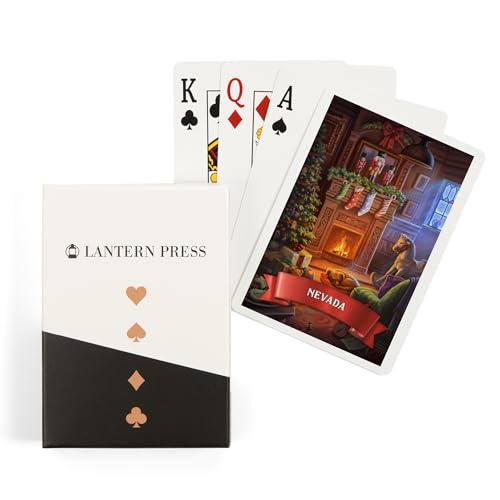 Lantern Press Nevada, Christmas Morning, 52 cartas póker