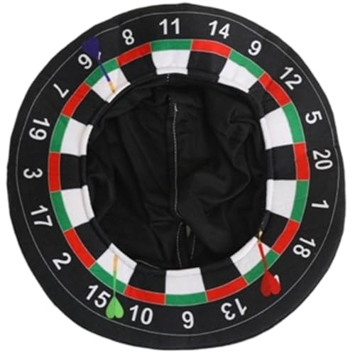 Casiler Dartscheibe-Hut, Kostümhut, Sport-dartscheibe-Kopfbedeckung, Faltbare Party-Foto-Requisite, Kappe Für Erwachsene, Originelle Kopfbedeckung