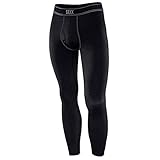 Saxx Mens Blacksheep Long John Fly Performance Boxers Underwear Medium Black/Heather