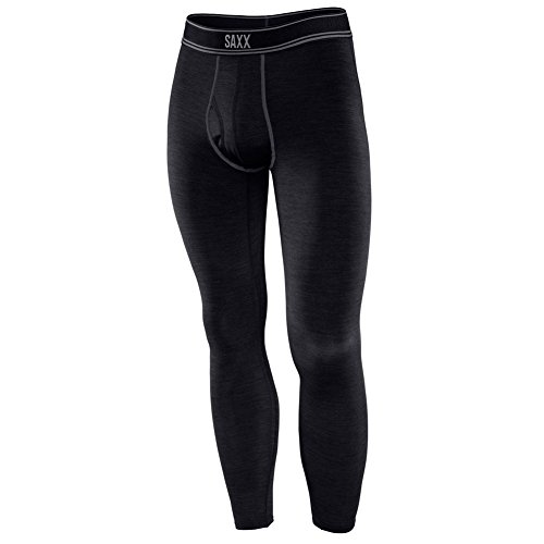 Saxx Blacksheep Long John Fly Black Heather M Mens Underwear