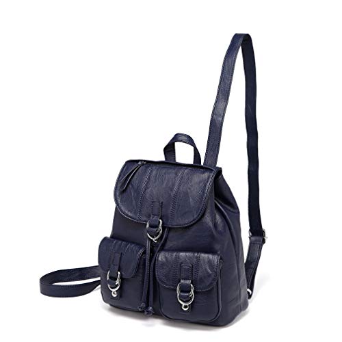 VASCHY Mochila Mujer Bolsos Piel Pequenas Casual Moda Bolsillo Múltiple Bolsa Escolares