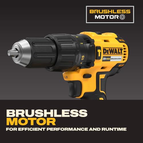 Image of DEWALT 20V Max* Brushless Cordless 1 /2 In. Hammer Drill /Driver Kit (DCD778P1)