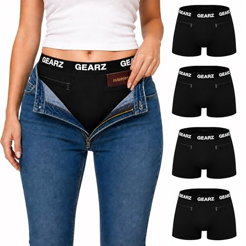 Boxers anti pickpocket femmes GEARZ pour le sport et vos sorties en ville