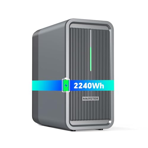Marstek B2500 Balkonkraftwerk mit Speicher 2026 Updated 2240Wh LiFePO4 Akku 2 MPPT 1600W PV-Eingang 800W DC-Ausgang Erweiterbar auf 8 96kWh Plug & Play 0% MwSt