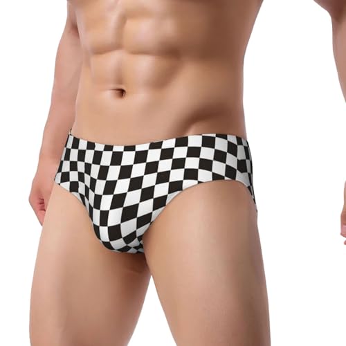 Black Head Woman with Pineapple Hair Men's Underwear Briefs No Fly Covered Waistband Underpants2