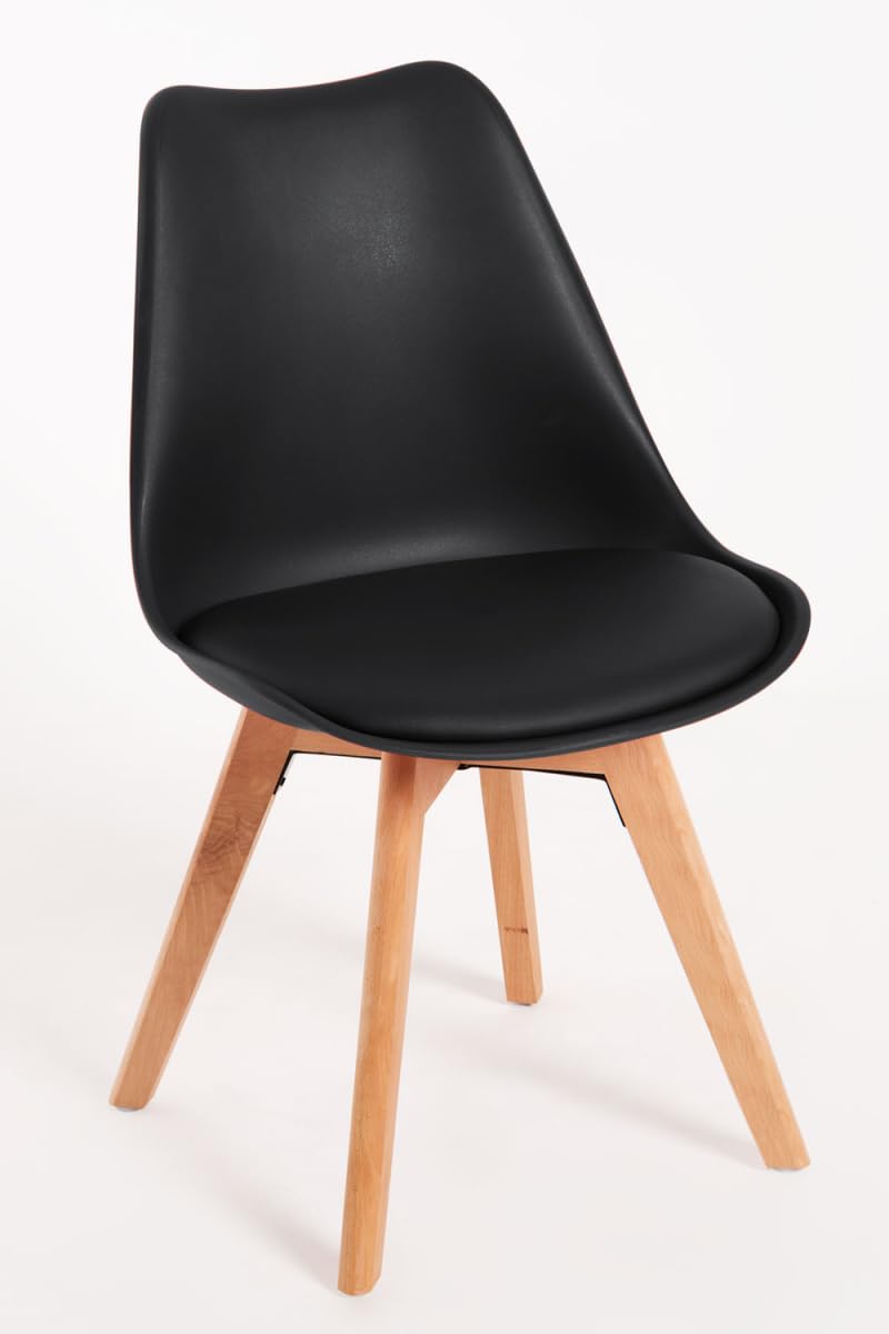 Regalos Miguel - Packs Sillas Comedor - Pack 4 Sillas Synk Basic - Negro