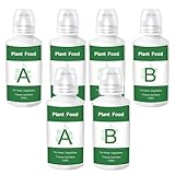 Engrais hydroponique, 6pcs Aliments végétaux hydroponiques, nutriments A&B, engrais pour l...