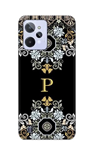 Image of Printed Hard Back Cover Case for Realme C31 Back Cover (Alphabet P) -1803