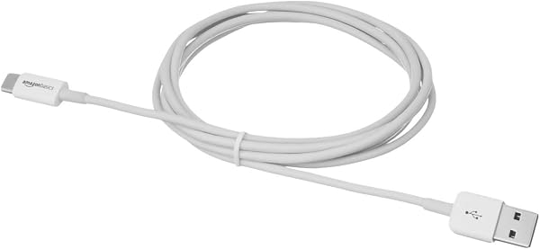 Amazon Basics Cable de Carga rápida USB-C a USB-A 2.0, Velocidad de 480 Mbps, Certificado USB-IF, para Apple iPhone 16/15, iPad, Samsung Galaxy, tabletas, Ordenadores portátiles, 1.8m(6 pies), Blanco - 4