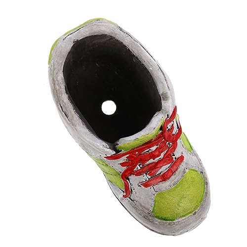 Toyvian Sukkulenten Blumentopf Im Schuh Design Grün Pflanzkübel Aus Umweltfreundlichem Material Dekoration Für Garten Zuhause Geeignet Für Kakteen Sukkulenten Geschenkidee