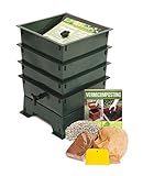 Worm Factory DS3GT 3-Tray Worm Composter, Green